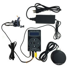 PS108011 redonda kits de suministro de alimentación de tatuaje clip de la cuerda pedal interruptor conjunto